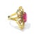 2000 - 2009 Bochic "Orient" Vintage Ruby & Fancy Multi Gem Cocktail Ring 18K Gold & Silver For Sale - Image 5 of 18