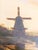 19th Century Dutch Luminist Old Master Style Oil Painting With Windmill For Sale - Image 14 of 18