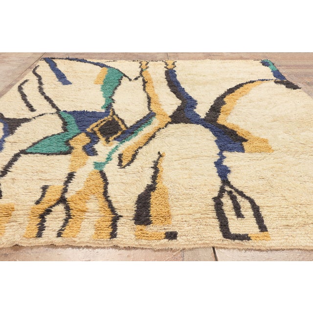 Vintage Beni Ourain Moroccan Rug, 06'09 X 09'06 For Sale - Image 9 of 10