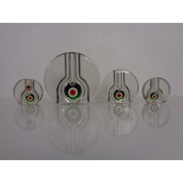 Pop Art Glass Vases by H. Düsterhaus for Walther-Glas, Germany, 1960s, Set of 4 For Sale - Image 10 of 10