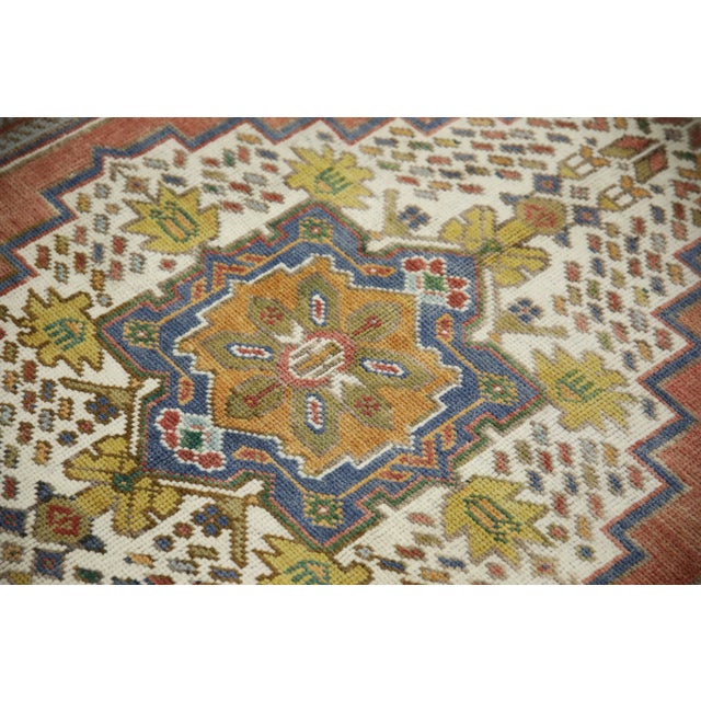 Introduce a timeless piece of artistry to your home with this stunning 1960s Vintage Turkish Oushak Rug, measuring 4'3" x...