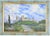 Fausta Settimj, Landscape with Castle, Mid-20th Century, Oil on Cardboard For Sale - Image 4 of 4