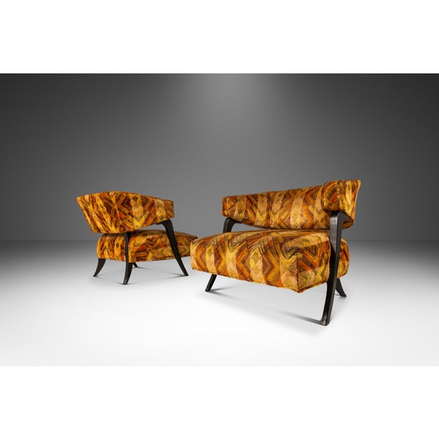 Attention designers! Introducing an exquisite pair of low-profile lounge chairs, inspired by the designs of William...