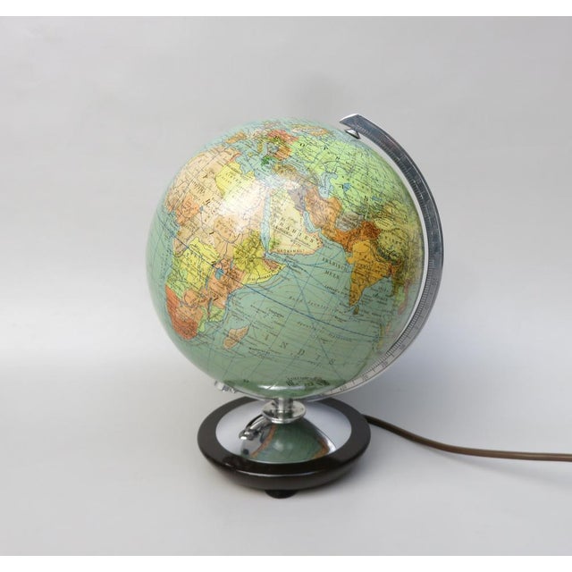 Metal Terrestrial and Celestial Globes from Columbus, 1950s, Set of 2 For Sale - Image 7 of 18