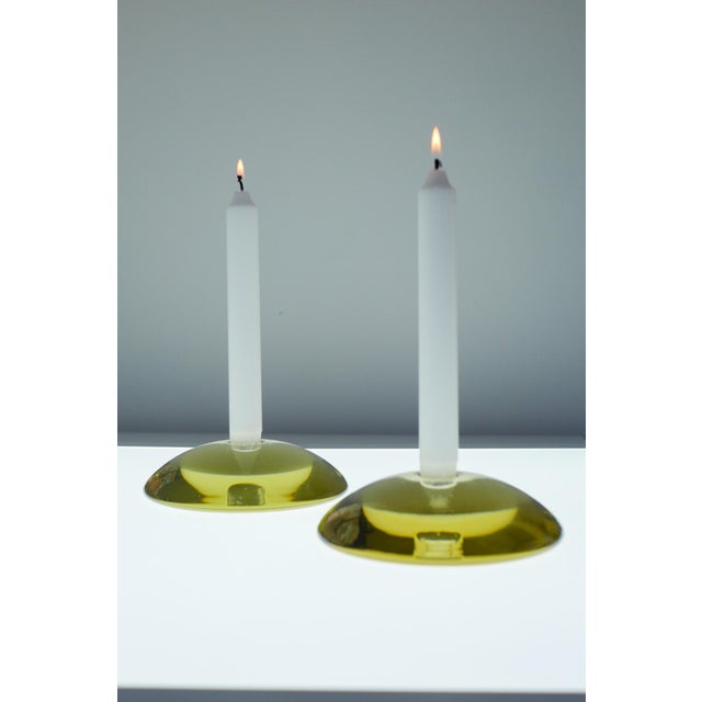 Glass Candleholders by Anne Nilsson for Kosta, 2000s, Set of 2 For Sale - Image 12 of 18