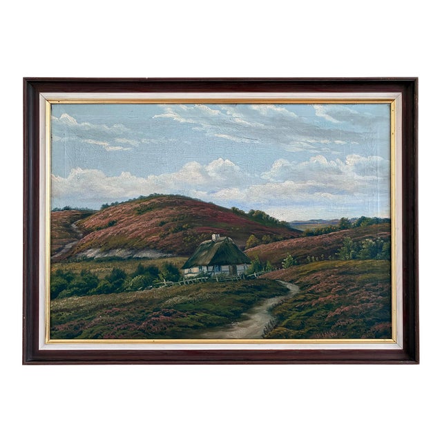 Countryside Landscape, Oil Painting, Framed For Sale - Image 16 of 16