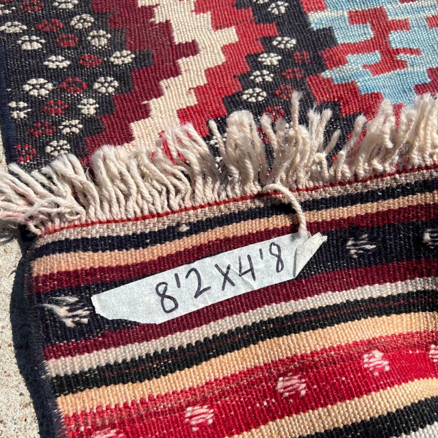 1940s 1940s Vintage Turkish Flatweave Kilim Rug For Sale - Image 5 of 7