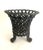 Cast Iron Open Lattice Urn Planter For Sale - Image 4 of 7