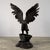 Large Bronze Eagle Sculpture – Wings Spread – 41” Tall For Sale - Image 4 of 9