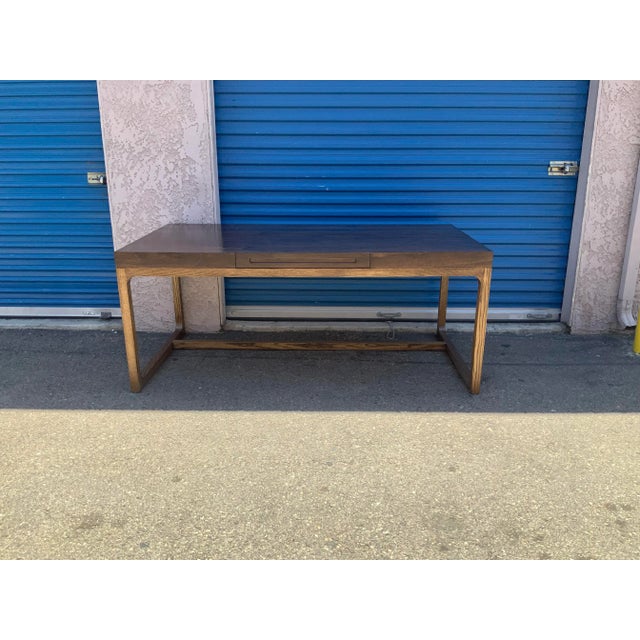 Modern Modern Oak and Walnut Desk For Sale - Image 3 of 13