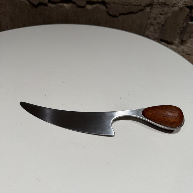 1960s Vintage Dansk Scandinavian Modern Vivianna Torun Design Cheese Knife For Sale - Image 5 of 11