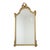Beautiful large classic mirror, classic crested mirror, with a gold-leaf gilded frame made of resin, extensively decorated...