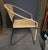 Beige Mid Century Modern Wrought Iron & Wicker Chairs a Pair For Sale - Image 8 of 10