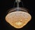 Art Deco French Opaline Glass, Chrome and Alabaster Plafonnier, 1940s For Sale - Image 12 of 16
