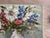 “Texas Table” Bluebonnets, Daisies and Peaches Still Life, Oil Painting, 12x16 Unframed. For Sale - Image 4 of 12