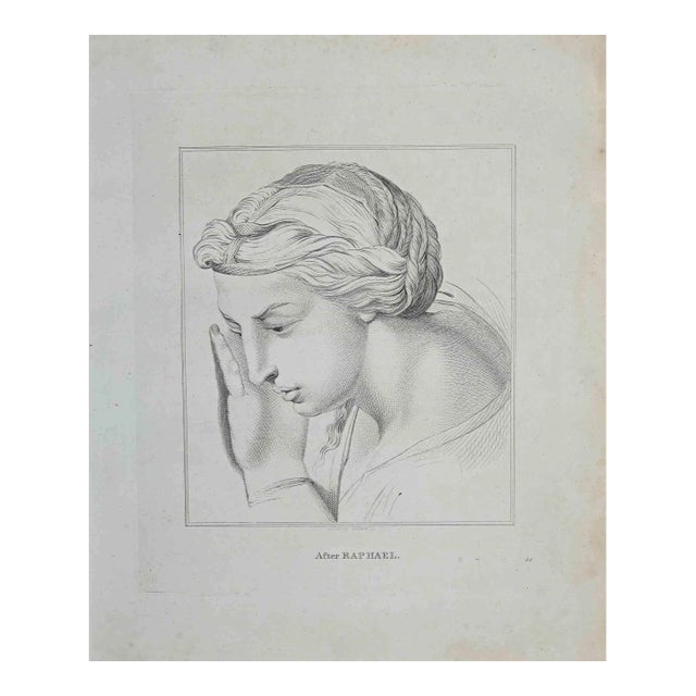 Thomas Holloway, Portrait After Raphael, Etching, 1810 For Sale