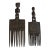 Hemba Wedding Combs W/Standing Couple Figures Congo For Sale