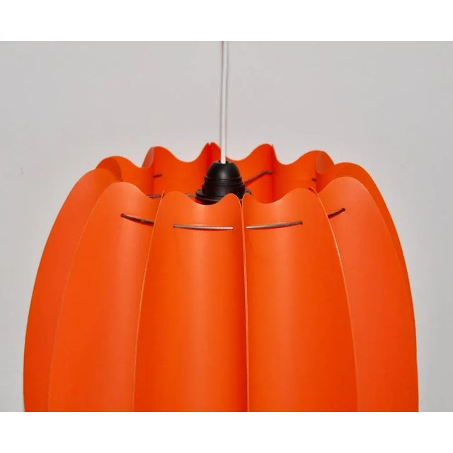 Danish Red Plastic Lamp For Sale - Image 9 of 12