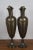 Antique French Louis XVI Hammered Brass Rams Head Mantel Vases Trophy Urns - a Pair For Sale - Image 6 of 12