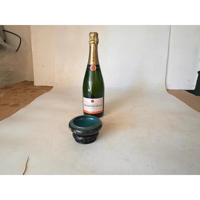 Chinese cloissoné Circular Cup or Vide Poche Hand-Painted, circa 1910