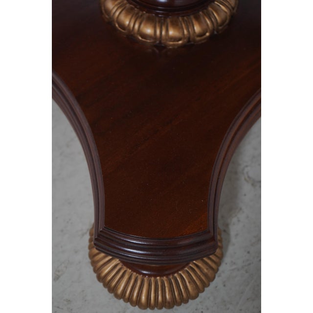 Councill Round Walnut Regency Style Center Table For Sale In Philadelphia - Image 6 of 15