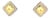 Late 20th Century Pair of Sterling Silver and 18k Gold Stud Diamond Earrings by Fred Samuel Benham BJC For Sale