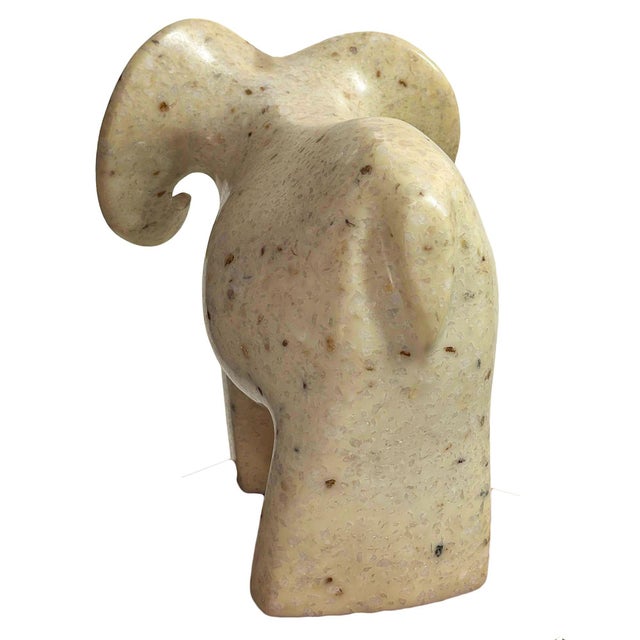 1970s Post Modern White Marble Ram Sheep Sculpture by Masatoyo Kishi Kuki 32/200 For Sale - Image 5 of 7