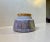 Sgraffito decorated pipe tobacco humidor from Laholm Studio in Sweden. Polychrome glazes: purple, white, green, brown....