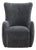 Slate Velvet Modern Transitional Sculpted Wingback Chair For Sale