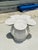 Hollywood Regency Vintage Pencil Reed Flower Table For Sale - Image 3 of 5