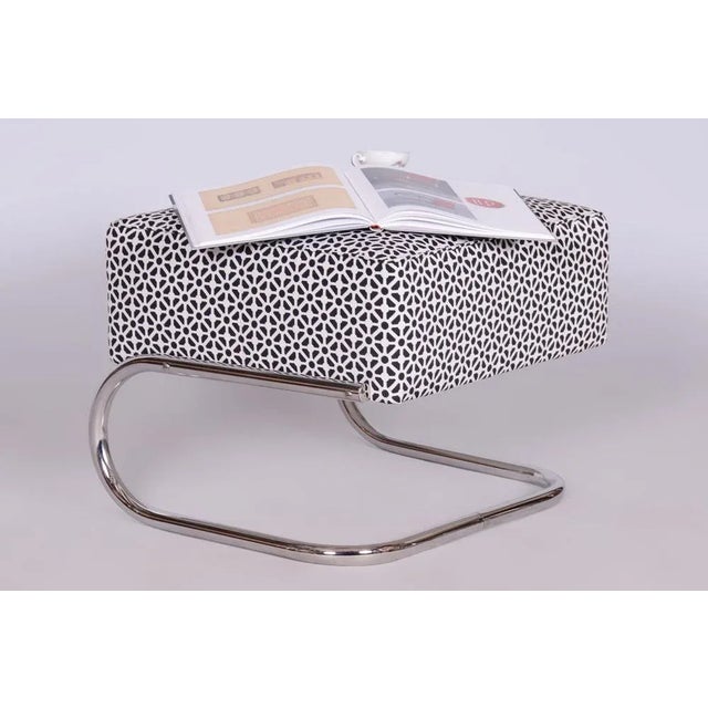 Bauhaus Stool in Chrome-Plated Steel by Robert Slezák, 1930s For Sale - Image 6 of 8
