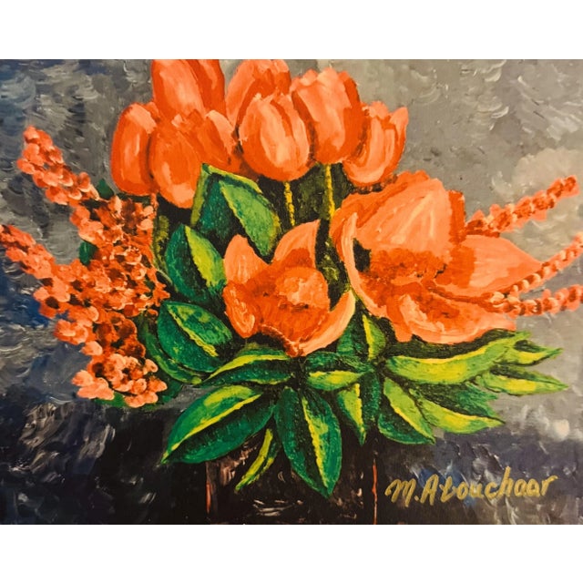Set of Three Still Life Giclée Signed Framed Prints of Flowers-in-Pot Paintings For Sale In Los Angeles - Image 6 of 11
