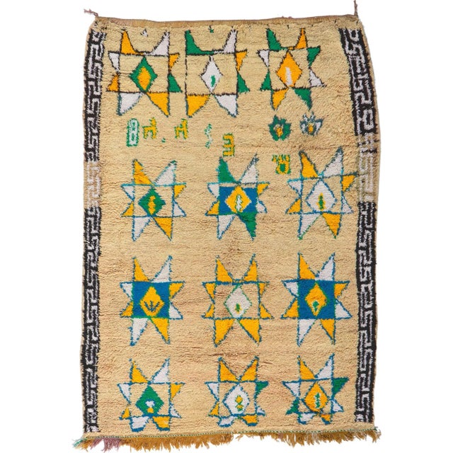 Vintage Berber Moroccan Azilal Rug - 04'05 X 06'00 For Sale - Image 9 of 9