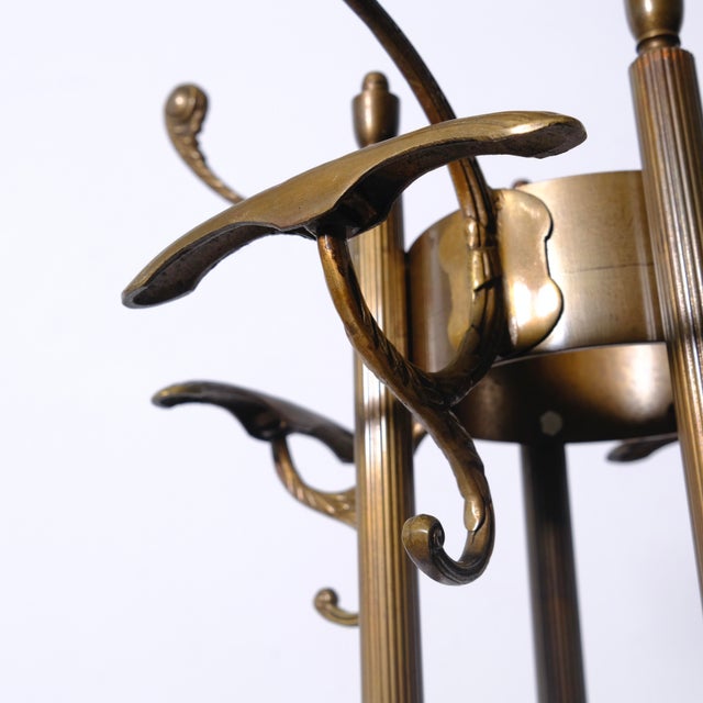Hollywood Regency Metal Alloy Coat Rack, 1940s For Sale - Image 4 of 18
