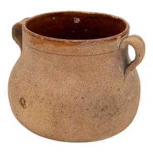 French Earthenware Vase or Vessel, Early 20th Century