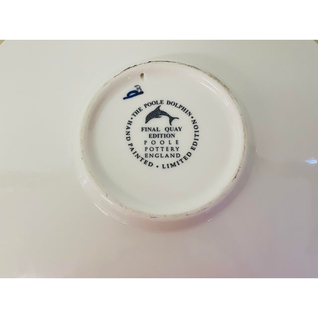 Vintage Limited Edition Hand Painted Poole Pottery of England Collector’s Plate For Sale - Image 9 of 10