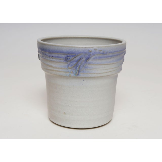 Studio ceramic planter/vase by ceramicist, Deanna Nichols (b. 1942-2017, Missouri). Holding a BFA from Kansas City Art...