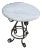 Traditional Maitland Smith Lamp Table Gray Marble Top For Sale