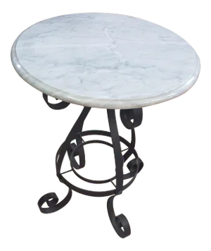 Traditional Maitland Smith Lamp Table Gray Marble Top
