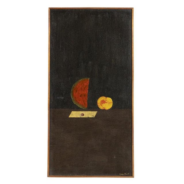 Henrique Silva, Composition, 1970s, Oil on Canvas For Sale - Image 6 of 6