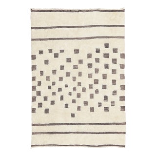 Hand-Knotted Wool Rug by Azele Studio For Sale