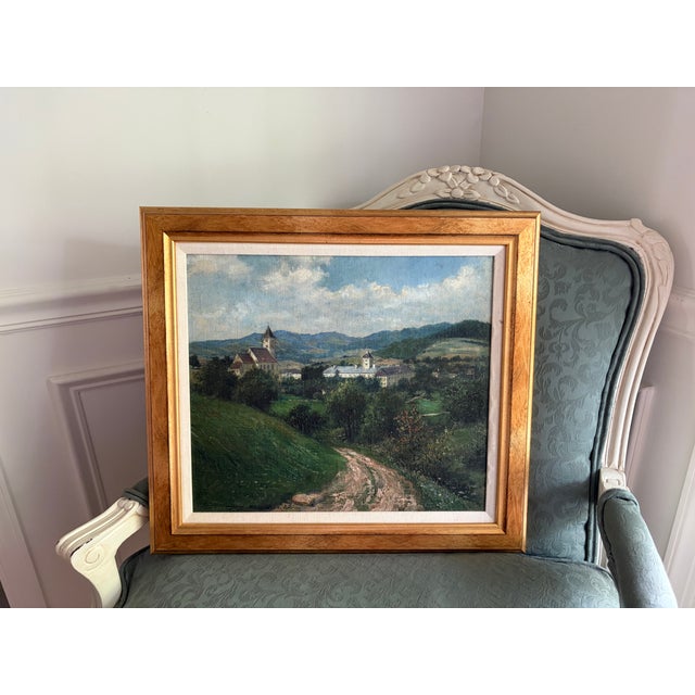 1910s Antique Original Oil Painting, Austrian, Rudolf Klingsbogl, Impressionism For Sale - Image 5 of 15