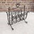 Vintage Shabby Chic Wrought Iron Top Handle Rack. Ornate metal work with heart-shaped design. Overall Excellent Vintage...