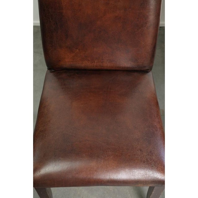 Vintage Sheepskin Dining Chairs, Set of 6 For Sale - Image 11 of 18