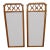Red Lion Mid Century Modern Bathroom Wall Mirror a Pair 6602 For Sale