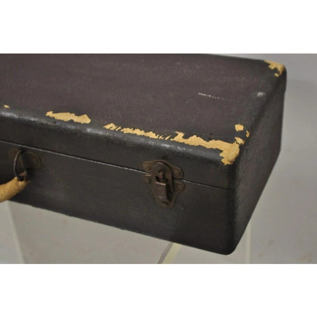 Yellow Antique Mah Jong Jongg Bakelite Game Set 148 Tiles 5 Racks For Sale - Image 8 of 12