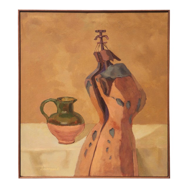 'Attic Series, Yellow' by Jill Davenport, California Woman Post-Impressionist Artist, Sonoma State For Sale