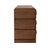 2020s Matthew Izzo Home Roderick Provincial Brown Oak Three Drawer Chest With Brass Accents For Sale - Image 5 of 7