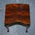 Vintage Kidney Shape Flamed Mahogany Nest of Three Tables with Queen Anne Legs, Set of 3 For Sale - Image 9 of 15