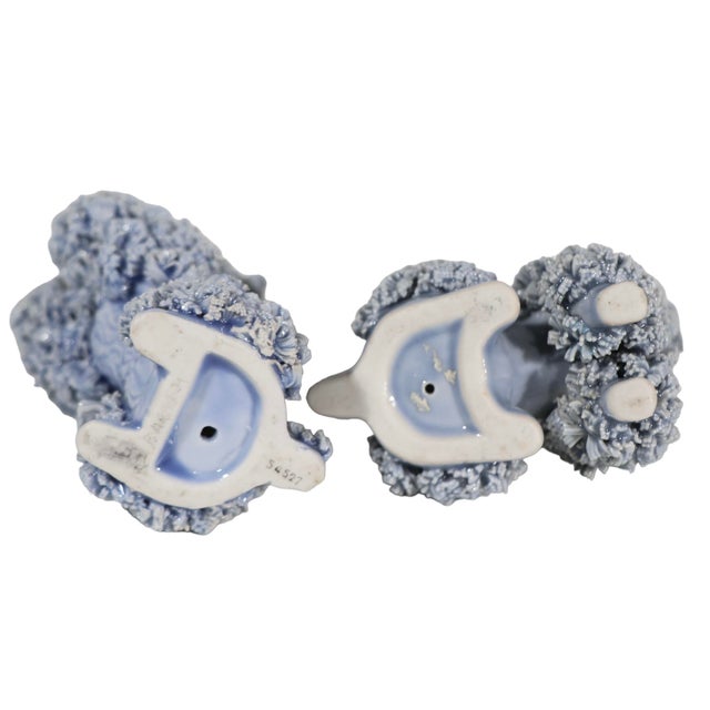 2 Pc. Set Mid Century Spaghetti Pottery Poodle Dogs For Sale - Image 9 of 10